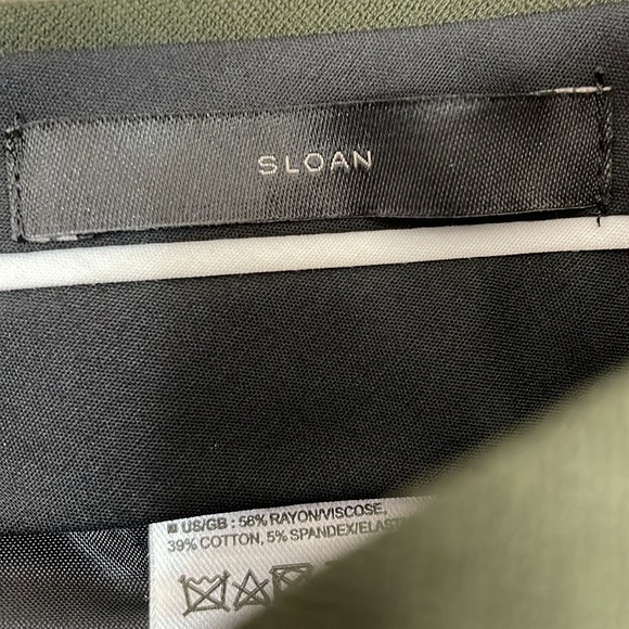 NWT Banana Republic Sloan Mid Rise Olive Green Side Stripe Trouser Pants 6S - Picture 13 of 16